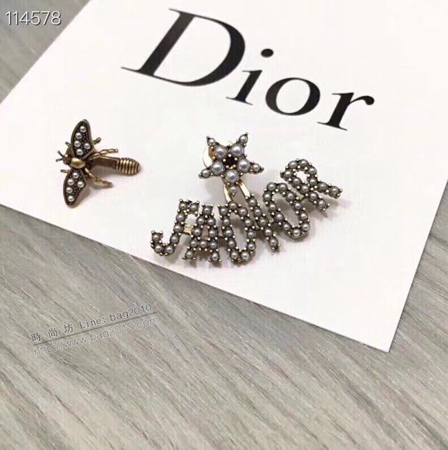 Dior飾品 迪奧經典熱銷款個性密蜂耳釘耳環  zgd1148